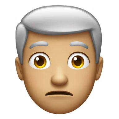 Unamused face emoji sticker