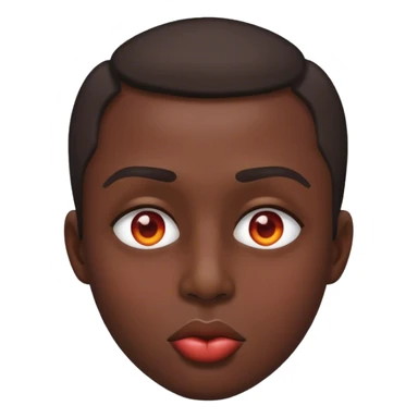 Heat eyes emoji with kiss   sticker