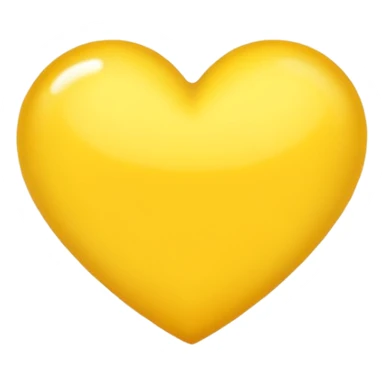 coração amarelo sticker