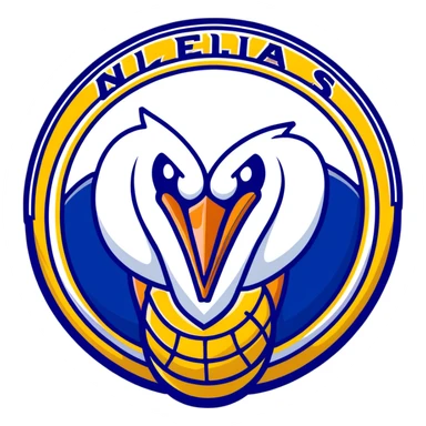 New Orleans Pelicans basketball logo sticker
