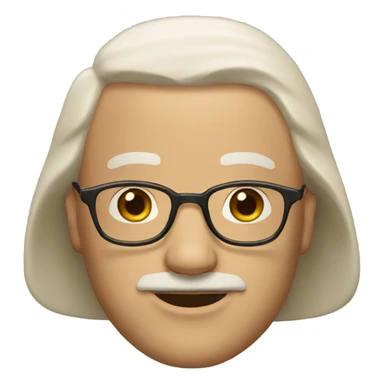 bald man, man with long hair and paddington bear sticker