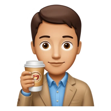 canadian holding tim hortons coffee cup sticker