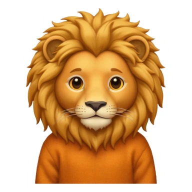lion wearing jumper sticker
