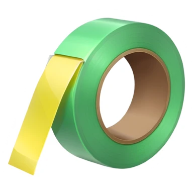 emoji of light green tape sticker