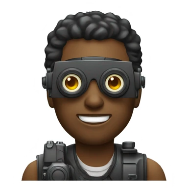 african cameraman sticker