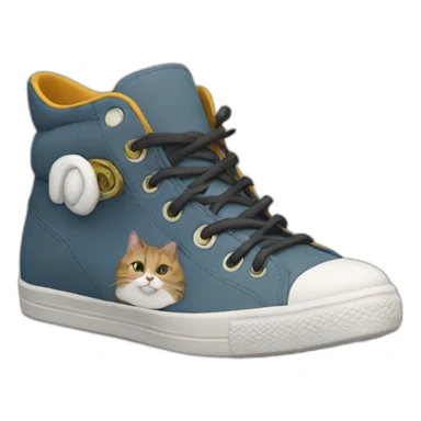 Cat-with-shoes sticker