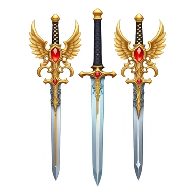 Angel x devil sword  sticker