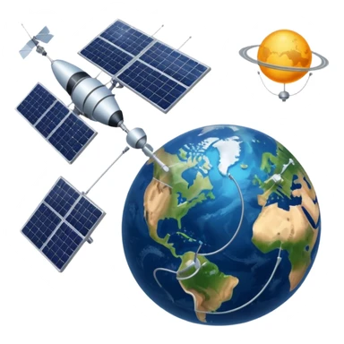 Space satalites sticker