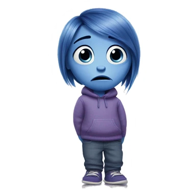 Inside out 2 sadness sticker