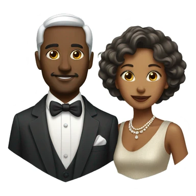 Wealthy couple sticker