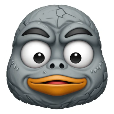 pepe feelsbadman rock face only sticker