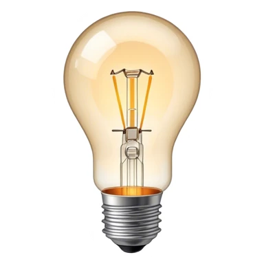 edison lightbulb sticker