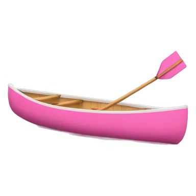 pink rowing boat sticker
