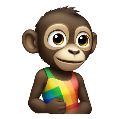 Pride monkey sticker