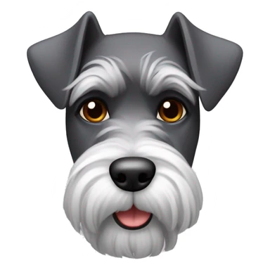 schnauzer nano con una felpa rossa sticker