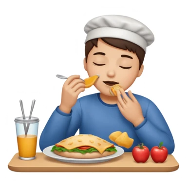 everyday life, food, sleep, work sticker
