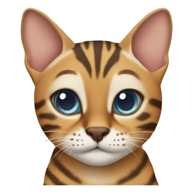 Two bengal cats sticker