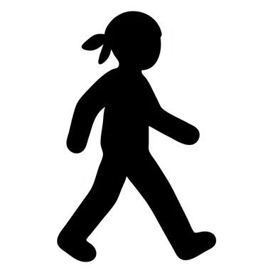 walking person in durag sticker