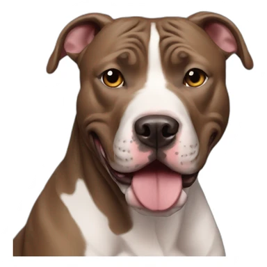Perro Pitbull sticker