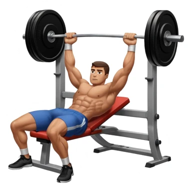 mach mir eine benchpress aus dem gym sticker