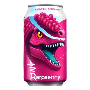 Raspberry raptor Energy Drink  sticker