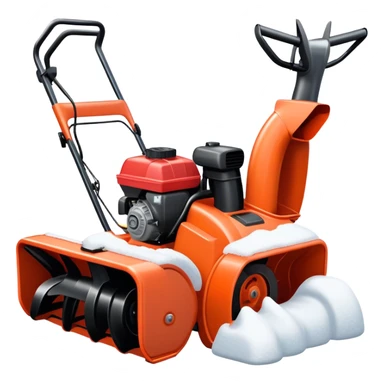 Snow blower sticker