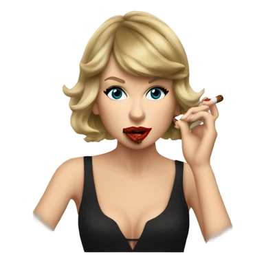 Taylor swift smoking cigar sticker
