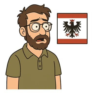 Tempelhof Flag flat minimal icon sticker