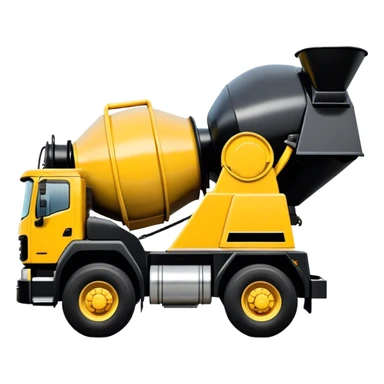 Cement Mixer - Mack Granite (Model Year: 2022) (Iconic colour: Yellow and black) sticker