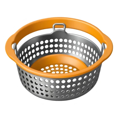 Metal strainer with very small holes  sticker