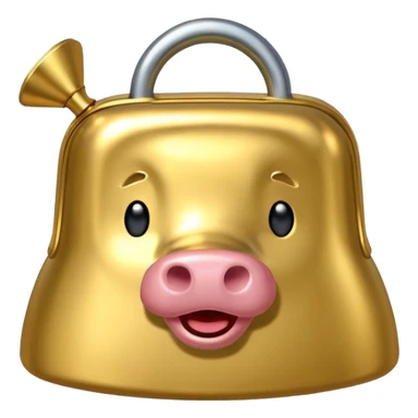 gold cow bell sticker