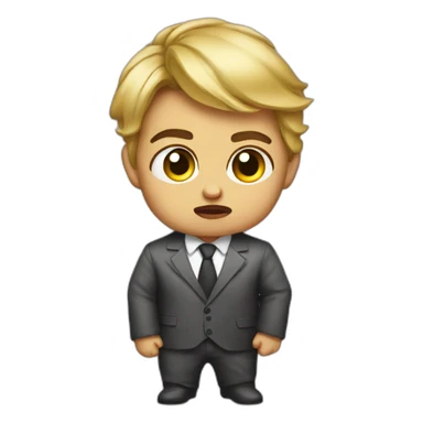 Pissed off baby boss sticker