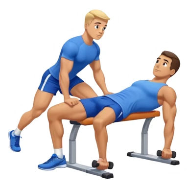 glute-bridges-exercise guy with blue shorts  sticker