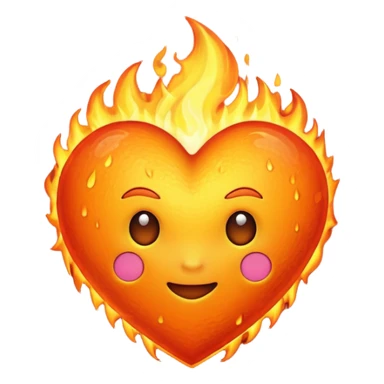 Fiery Heart sticker