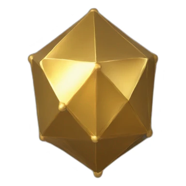 Golden Icosahedron 20 sticker