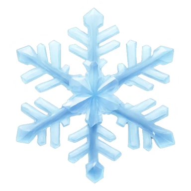 crystal snowflake sticker