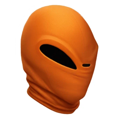 ORANGE Alien with balaclava sticker