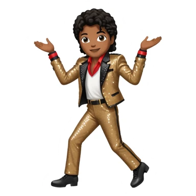 Micheal Jackson moonwalking sticker