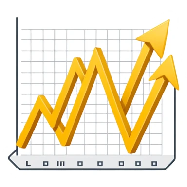 Prompt 11: "You can’t control the economy…"
Graphic: 📉 Downward chart icon (white line, yellow arrow).
Animation: Line graph drops sharply.
Background: Transparent.
 sticker