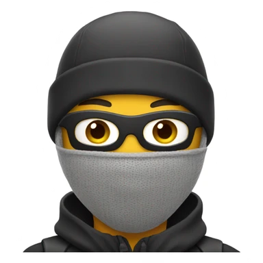 Guy with ski mask on  sticker