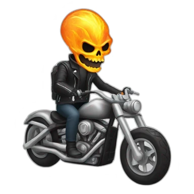 alien ghost rider sticker