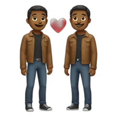 Two men in love sticker