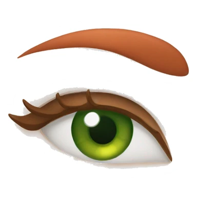 white skin red hair green eyes sticker