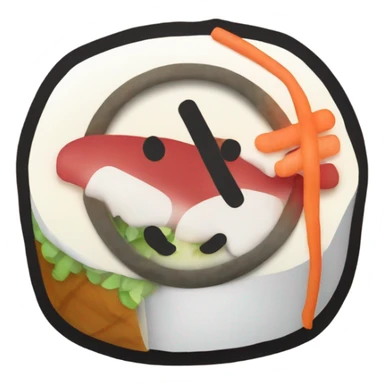 No sushi allowed sticker