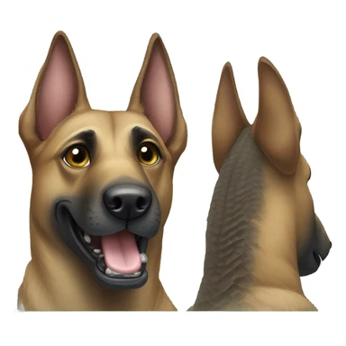 a malinois alligator sticker