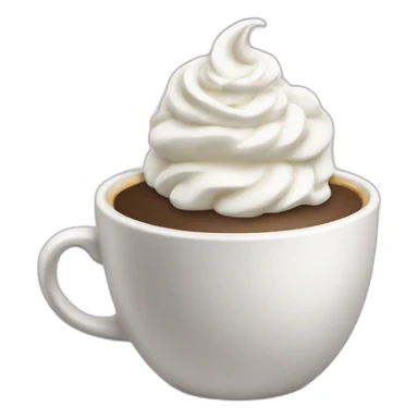 Coffee with whipped cream  sticker