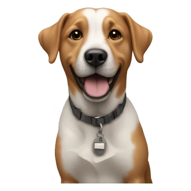 outdoor dog with blurry background sticker