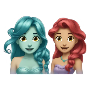 vayana and ariel disney sticker