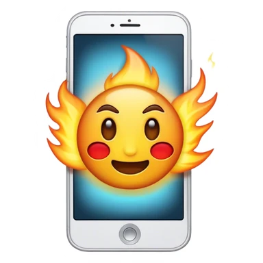 Phone emitting awesomeness sticker