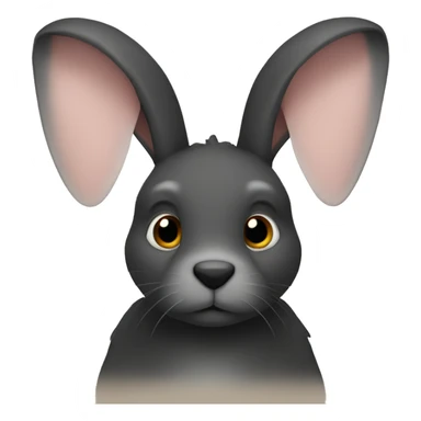 conejo negro sticker